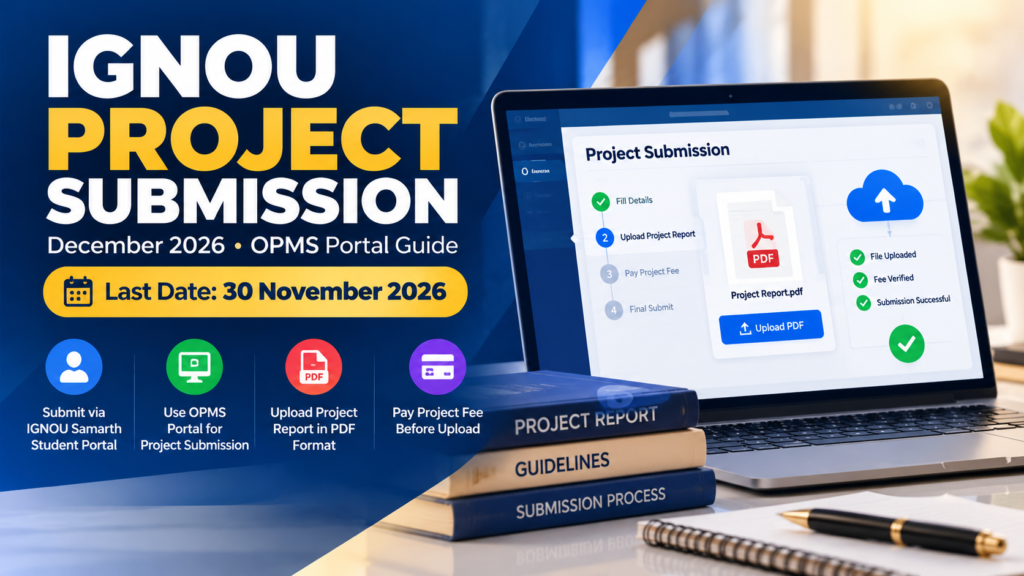 ignou project submission